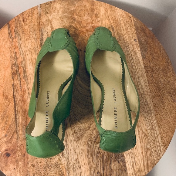 Rare Vintage Like — Epic Sz-8 Green Wedges - Picture 4 of 5